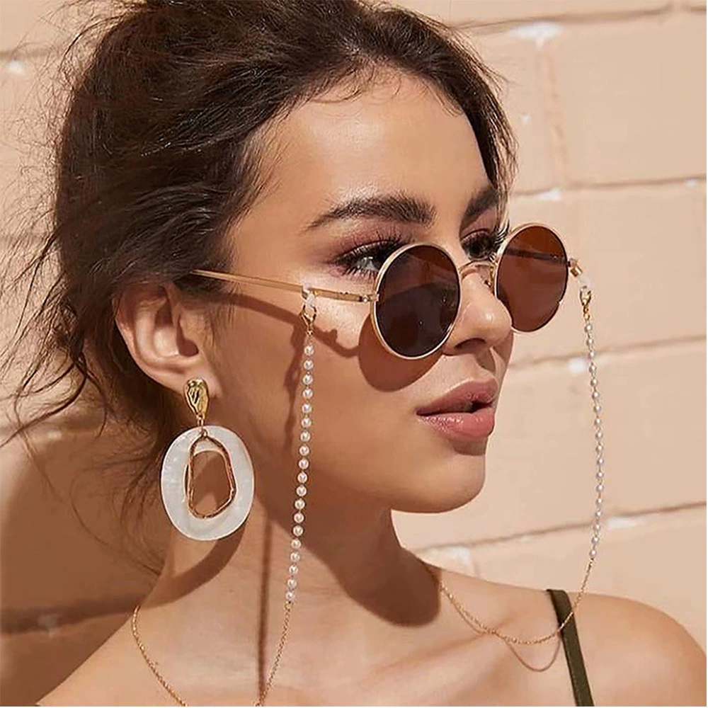 Sunglass Retainer Cord - 2025 lunettes chaîne Imitation perle perlée